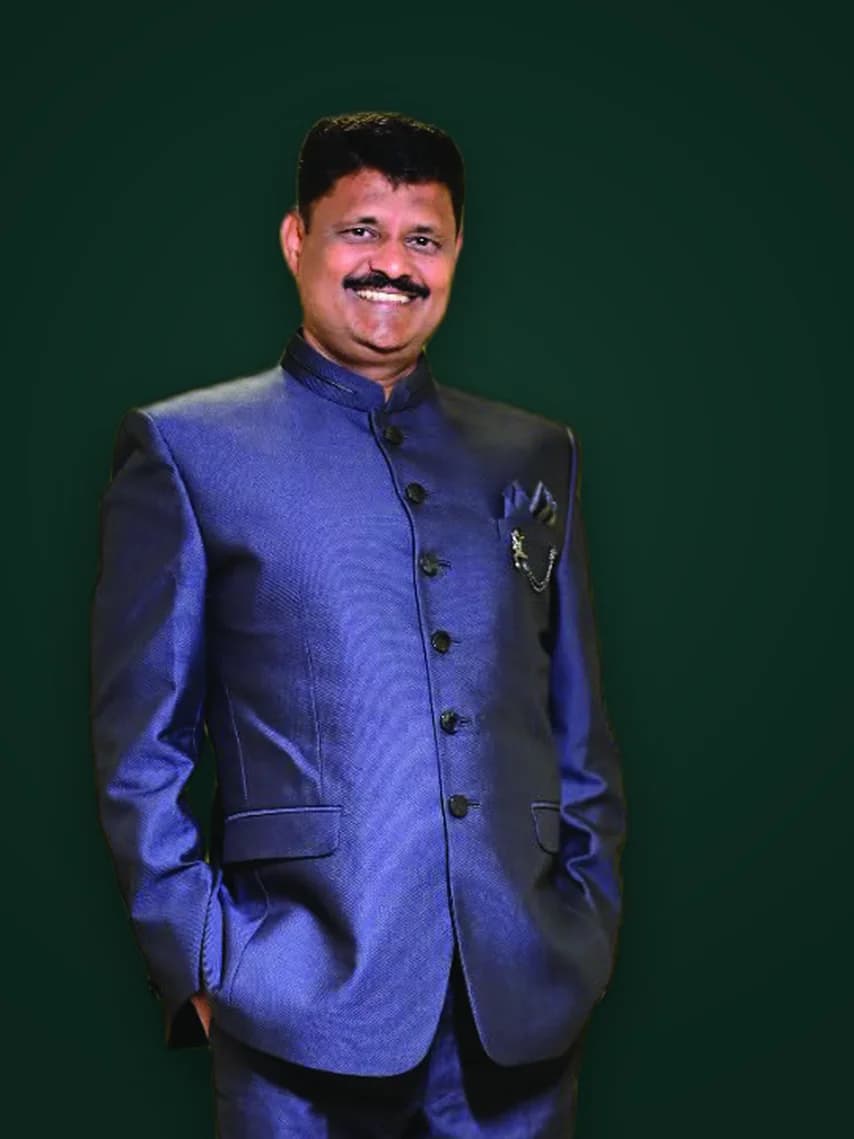 Portrait of Mr. Balasaheb Bapurao Kolpe, founder of BK Ventures and Realtegic Realtors